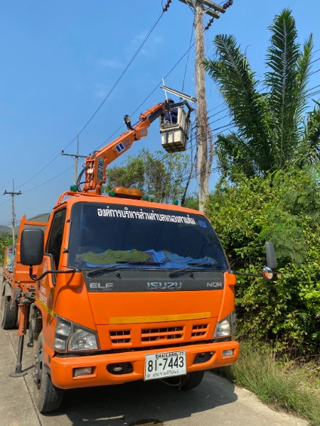 ซ่อมบำรุงระบบไฟส่องสว่าง หมู่ที่ 2 บ้านหนองตาเย็น